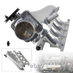 Intake Manifold + 80mm Throttle Body + Fuel Rail Kit For VW GTI MK4 Audi TT 1.8T