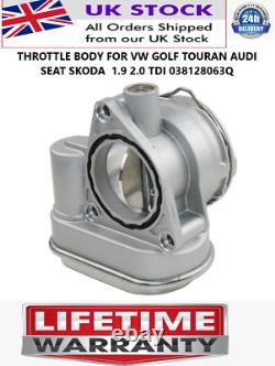 Throttle Body For Vw Golf Touran Audi Seat Skoda 1.9 2.0 Tdi Uk Stock